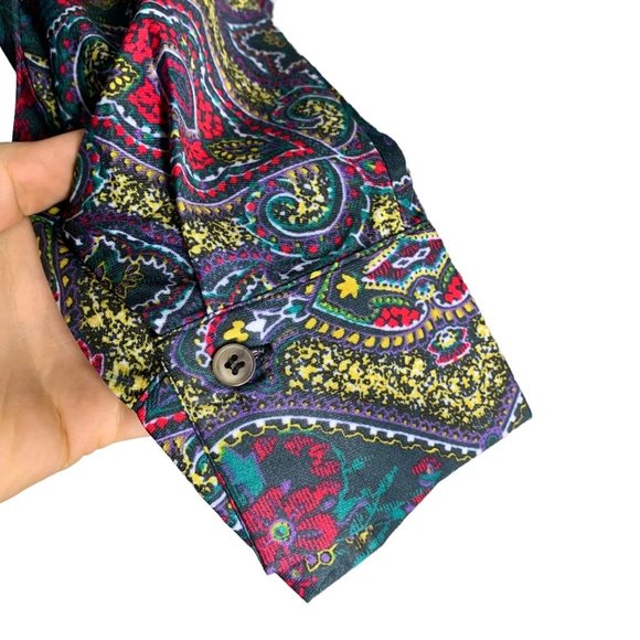 NWT I Madeline Clover Green Long Sleeve Wrap Button Sheath Dress Medium - Picture 8 of 15